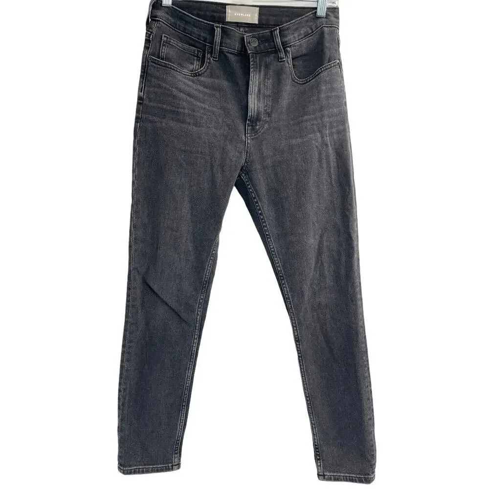 Everlane Womens Size 28 Jeans Gray High-Rise Skinny Denim Ankle - Picture 9 of 12